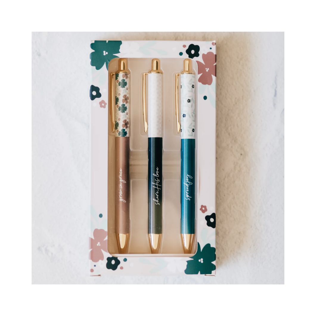 Grow in Grace Pen Set